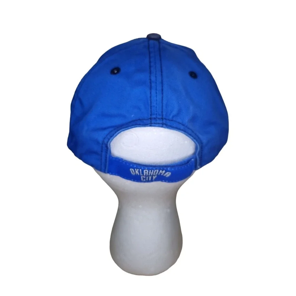 OKC‎ Thunder Strapback Hat OS Blue Big Graphic NBA Basketball Cap Oklahoma City